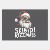 Skibidi Rizzmas Funny Gen Alpha Slang Weihnachten Geschenkpapier Set (Vorderseite 2)