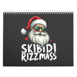 Skibidi Rizzmas Funny Gen Alpha Slang Weihnachten Kalender