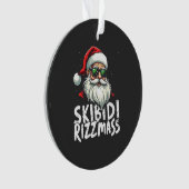Skibidi Rizzmas Funny Gen Alpha Slang Weihnachten Ornament (Vorderseite)