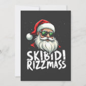 Skibidi Rizzmas Funny Gen Alpha Slang Weihnachten Save The Date (Vorderseite)