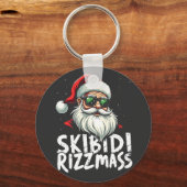 Skibidi Rizzmas Funny Gen Alpha Slang Weihnachten Schlüsselanhänger (Vorderseite)