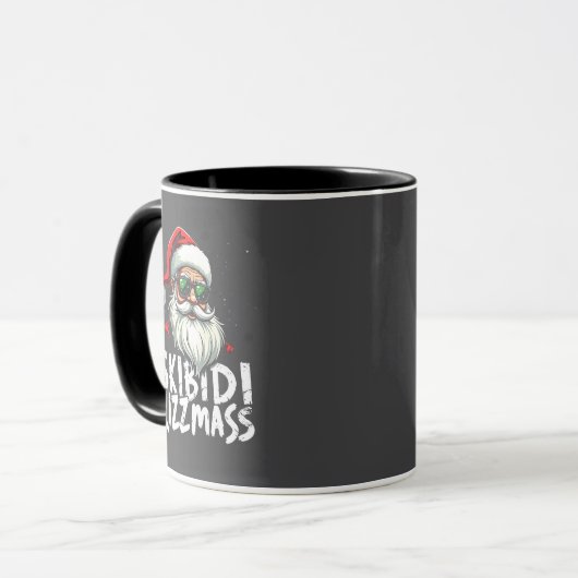 Skibidi Rizzmas Funny Gen Alpha Slang Weihnachten Tasse (Vorderseite Links)