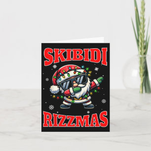 Skibidi Rizzmas Funny Middle School Gen Alpha Chri Karte