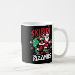 Skibidi Rizzmas Funny Santa Clause Skaten Board X Kaffeetasse