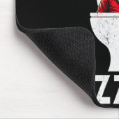 Skibidi Rizzmas Funny Toilet Santa Claus Christmas Mousepad (Ecke)