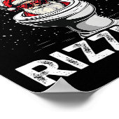 Skibidi Rizzmas Funny Toilet Santa White Elephant Poster (Ecke)