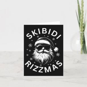 Skibidi Rizzmas Funny Weihnachten Karte