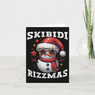 Skibidi Rizzmas Gen Alpha Slang Funny Christmas Sn Karte