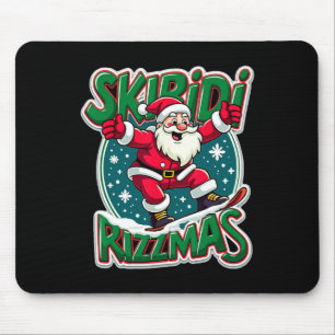 Skibidi Rizzmas Kinder Jugend Weihnachten Mousepad