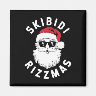 Skibidi Rizzmas Lustiges Weihnachten Santa Claus C Magnet