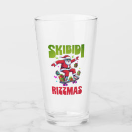 Skibidi Rizzmas Santa on his Skate Glas