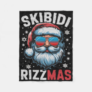 Skibidi Rizzmas Shirt Kinder Männer Frauen Weihnac Fleecedecke