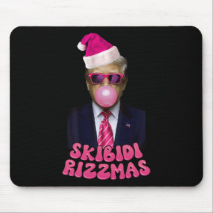 Skibidi Rizzmas Weihnachten Pink Trump Blase Gum C Mousepad