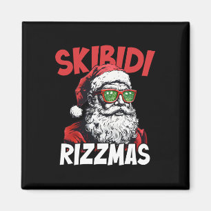 Skibidi Rizzmas Weihnachten Rizz Santa Claus Chari Magnet