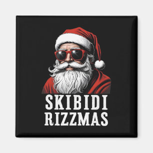 Skibidi Rizzmas Weihnachten Rizz Santa Claus Xmas  Magnet