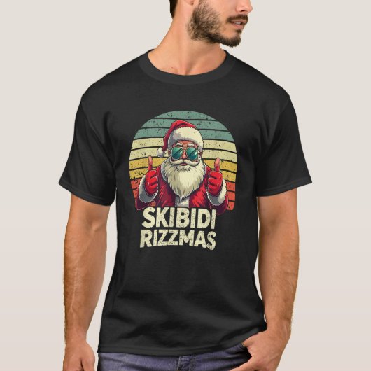 Skibidi Rizzmas Weihnachten Rizz Weihnachtsmann Ch T-Shirt (Vorderseite)