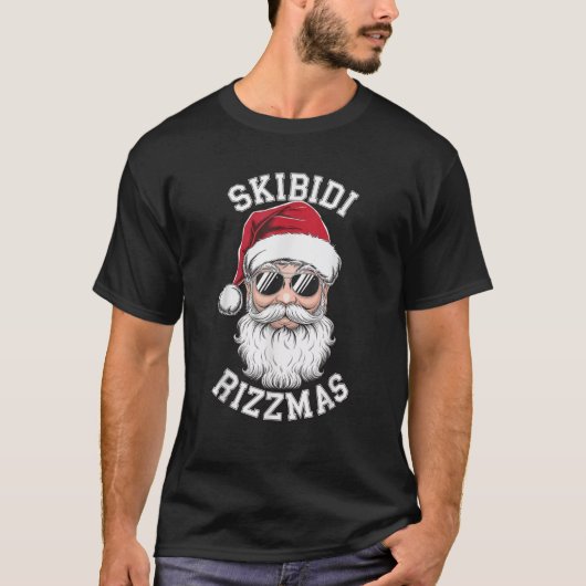 Skibidi Rizzmas Weihnachten Rizz Weihnachtsmann Ch T-Shirt (Vorderseite)