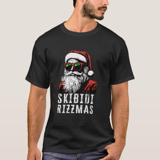 Skibidi Rizzmas Weihnachten Rizz Weihnachtsmann Ch T-Shirt (Vorderseite)