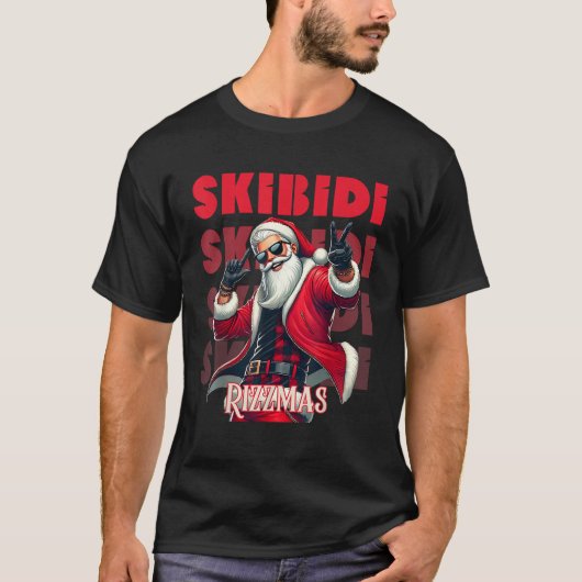 Skibidi Rizzmas Weihnachten Rizz Weihnachtsmann Ch T-Shirt (Vorderseite)