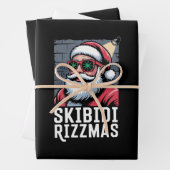 Skibidi Rizzmas Weihnachten Rizz Weihnachtsmann We Geschenkpapier Set (Beispiel)