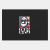 Skibidi Rizzmas Weihnachten Rizz Weihnachtsmann We Geschenkpapier Set (Vorderseite)