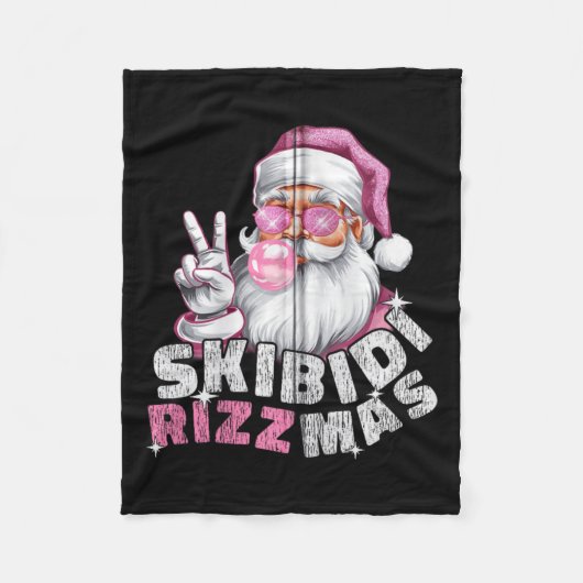 Skibidi Rizzmas Weihnachten Weihnachten Männer Fra Fleecedecke (Vorderseite)