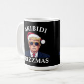 Skibidi Rizzmas Weihnachten wieder großartig Weihn Kaffeetasse (Vorderseite Links)