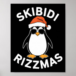 Skibidi Rizzmas Weihnachtsfeiertag P Poster