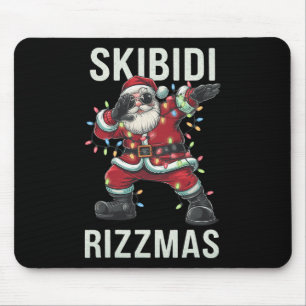 Skibidi Rizzmas Weihnachtsmann Claus Merry Rizz M Mousepad