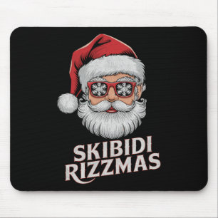Skibidi Rizzmas Weihnachtsmann Claus Merry Rizz M Mousepad