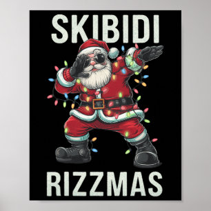 Skibidi Rizzmas Weihnachtsmann Claus Merry Rizz M Poster