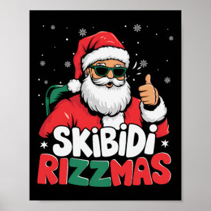 Skibidi Rizzmas Weihnachtsmann Claus Merry Rizz M Poster