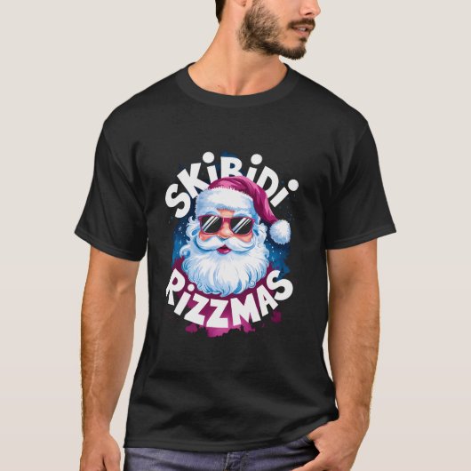 Skibidi Rizzmas Weihnachtsmann Rizz Cooles Bo T-Shirt (Vorderseite)