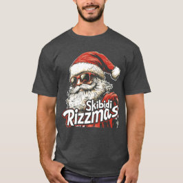 Skibidi Rizzmasse Der sonnige Weihnachtsmann Rizz T-Shirt