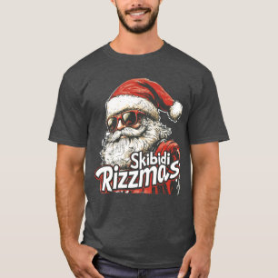 Skibidi Rizzmasse Der sonnige Weihnachtsmann Rizz T-Shirt