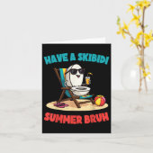 Skibidi Summer Bruh Funny Teachers Schüler Karte (Gelbe Blume)