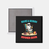 Skibidi Summer Bruh Funny Teachers Schüler Magnet (Vorderseite/Rückseite)