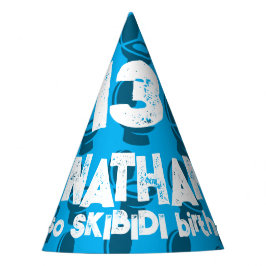 Skibidi Toilet Geburtstag Partyhütchen