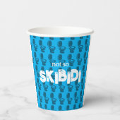 Skibidi Toilet Geburtstagsparty Pappbecher (Rückseite)