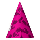 Skibidi Toilet Pink Geburtstag Partyhütchen (Rückseite)