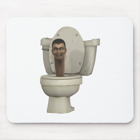 Skibidi Toilette lustiges Mousepad (Vorne)