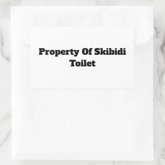 Skibidi Toilettenaufkleber Rechteckiger Aufkleber (Tasche)