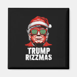 Skibidi Trump Rizzmas Christmas Rizz Santa Claus C Magnet