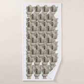 Skibidi WC Handtuch Badehandtuch (Badehandtuch)