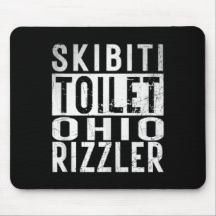Skibiti Toilet Ohio Rizzler Gen Alpha Slang Inflat Mousepad