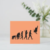 Skiboarding Evolution of skiboards trick ski gift Postkarte (Stehend Vorderseite)
