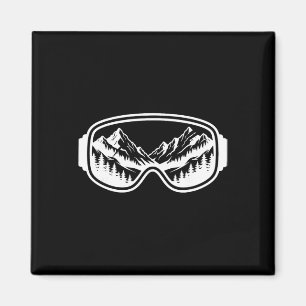 Skibrille Bergbrille Schnee Freestyle Ski Outdoor Magnet