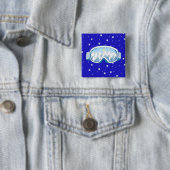 Skibrille mit Bergreflektion Button (Beispiel)