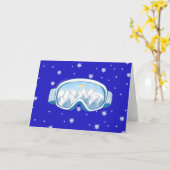 Skibrille mit Bergreflektion Karte (Gelbe Blume)