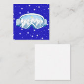 Skibrille mit Bergreflektion Mitteilungskarte (Vorne/Hinten)